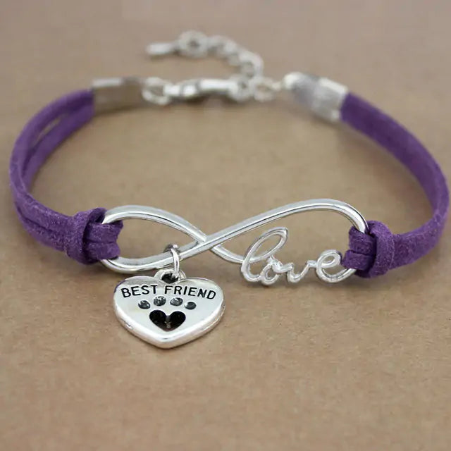 Adjustable Rope Bracelet With Charms