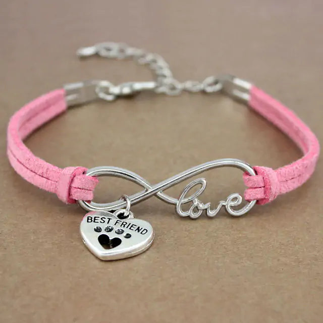 Adjustable Rope Bracelet With Charms
