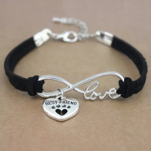 Adjustable Rope Bracelet With Charms
