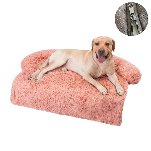 Fluffy Plush Sofa Protector Mat -Multi Sizes Available