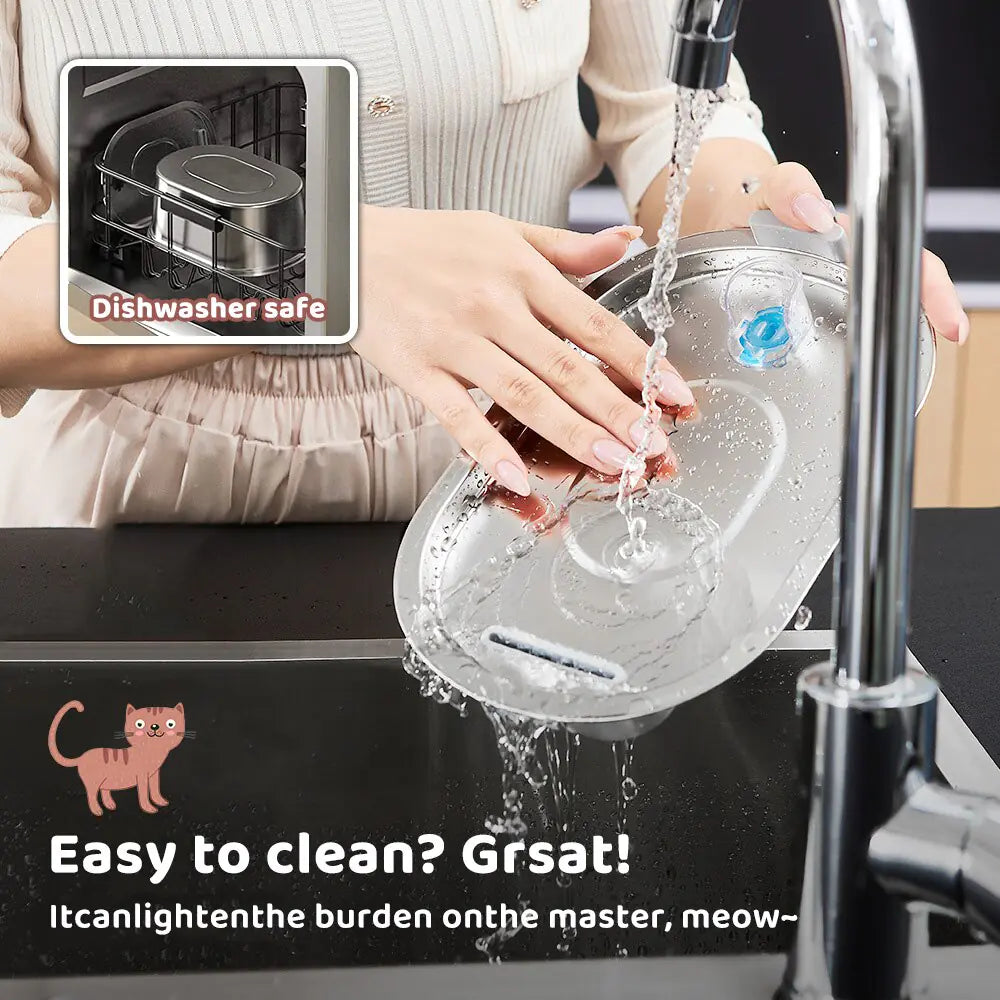 Stainless Steel Water Dispenser for Cats