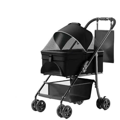 2-in-1 Folding Pet Stroller & Carrier