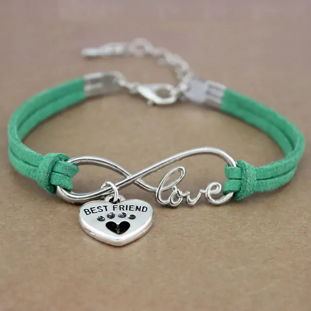 Adjustable Rope Bracelet With Charms