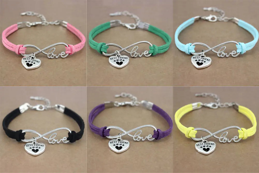 Adjustable Rope Bracelet With Charms
