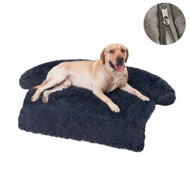 Fluffy Plush Sofa Protector Mat -Multi Sizes Available
