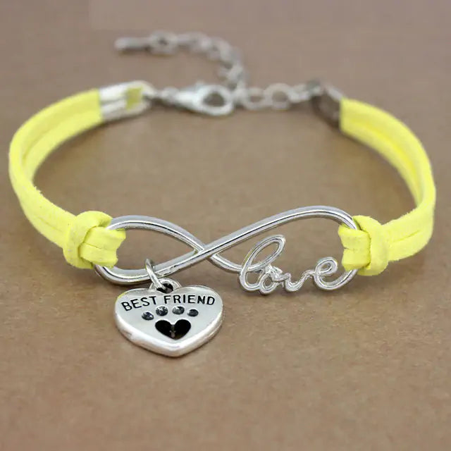 Adjustable Rope Bracelet With Charms