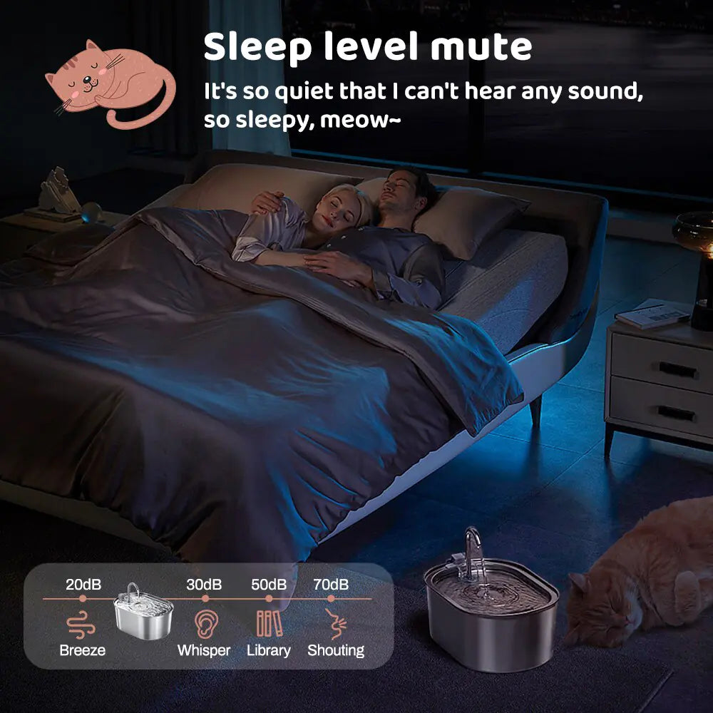 Stainless Steel Water Dispenser for Cats