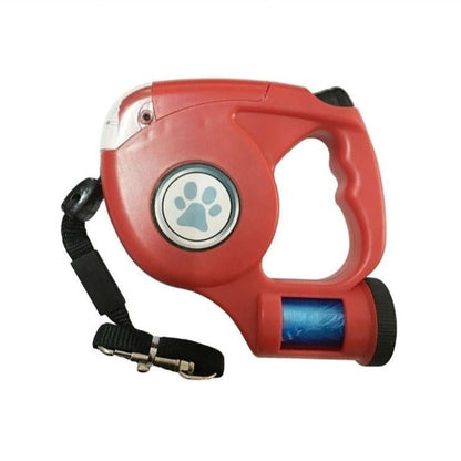Retractable Dog Leash with LED Flashlight