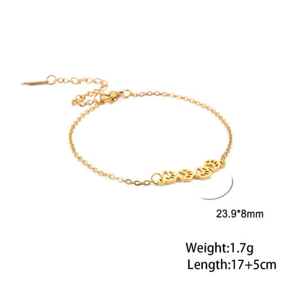 Animal Paw Print Bracelet