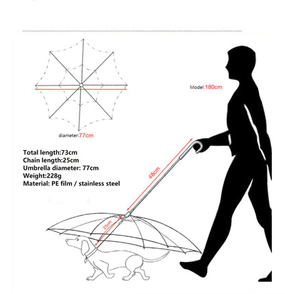 Rainy Days Pet Umbrella Leash