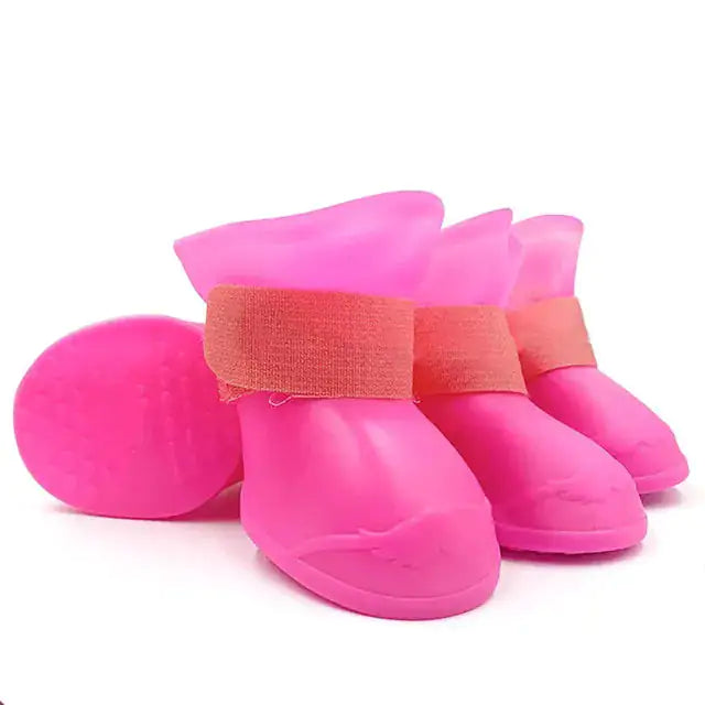 Anti-slip Rubber Boots 4 Pairs/Sizes S - XXL