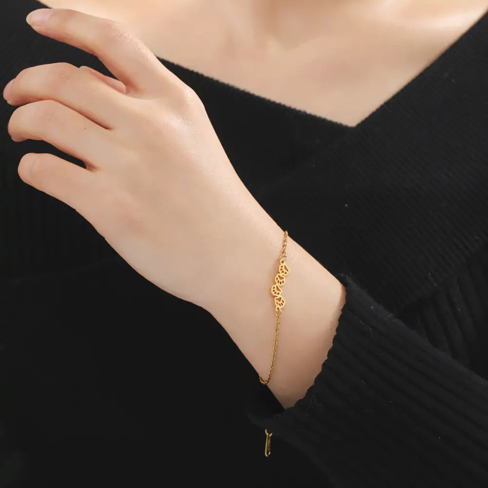 Animal Paw Print Bracelet
