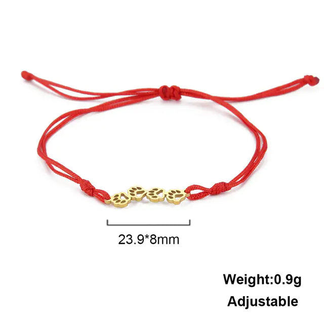 Animal Paw Print Bracelet