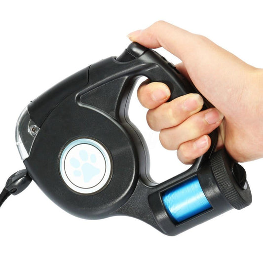 Retractable Dog Leash with LED Flashlight