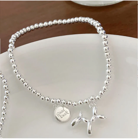 Adorable Dog Stamp Couple Bracelets - Gold/Silver