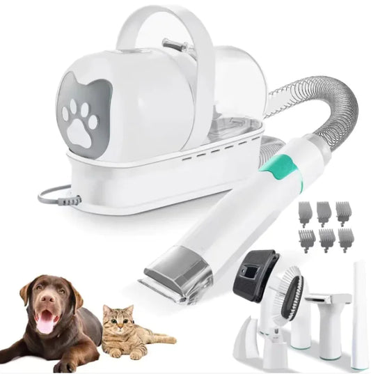 7-in-1 Vacuuming Pet Grooming Brush
