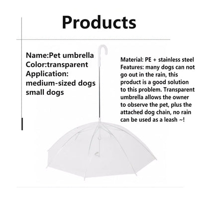 Rainy Days Pet Umbrella Leash