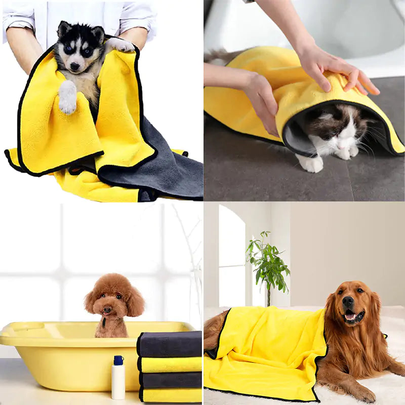 Quick-Drying Pet Towel-4 Sizes Offered!