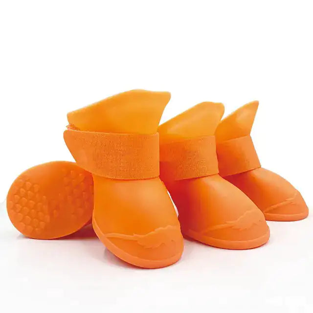 Anti-slip Rubber Boots 4 Pairs/Sizes S - XXL