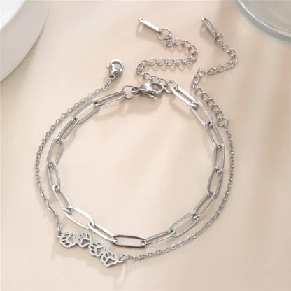 Animal Paw Print Bracelet